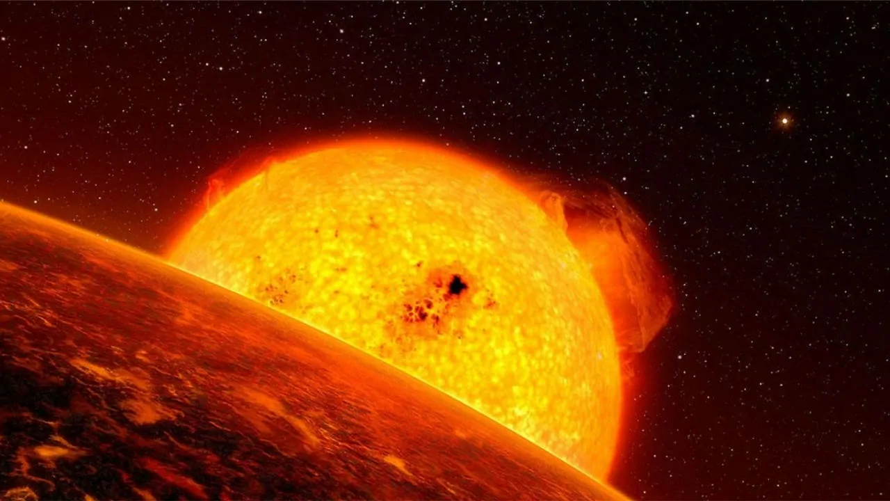 red giant stars from decrease hydrogen